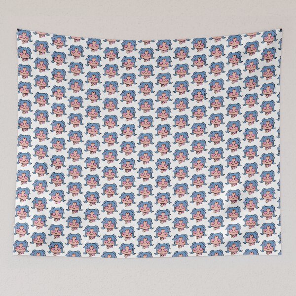 Item preview, anime character with blue hair in love designed and sold by marushanshop.