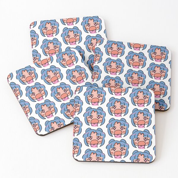 Item preview, Surprised anime character with blue hair designed and sold by marushanshop.