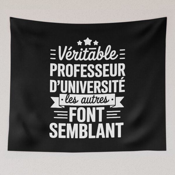 Aperçu de l'œuvre Un vrai professeur d'université - D'autres font semblant créée et vendue par BakeryDozen.