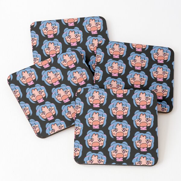 Item preview, anime character with blue hair surprised designed and sold by marushanshop.