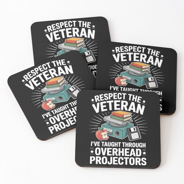 Item preview, Respect Veteran Teacher Overhead Projector Retro Humor designed and sold by BakeryDozen.