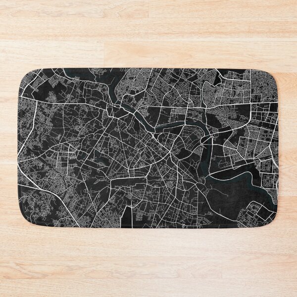 Item preview, Lucknow City Map of Uttar Pradesh, India - Dark designed and sold by deMAP.