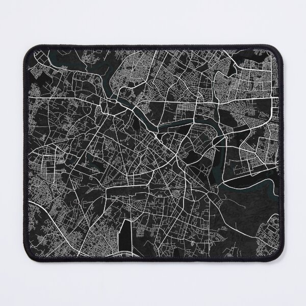 Item preview, Lucknow City Map of Uttar Pradesh, India - Dark designed and sold by deMAP.