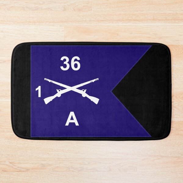 Artikelvorschau, Armee - Guidon - A Co - 1. Bn 36. Infanterie entworfen und verkauft von Military Insignia Products.