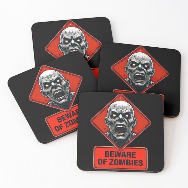 Item preview, Zombie Warning Sign - Beware of Zombies designed and sold by NightTimeJ.