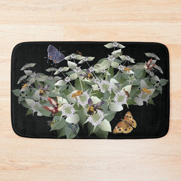 Item preview, Mountain Mint with Pollinating Bees, Butterflies, and Insects designed and sold by Jedi-Artist.