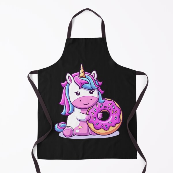 Item preview, Chibi Unicorn with Donut | Cute Kawaii Pastel Cartoon Design designed and sold by ColorSplash123.