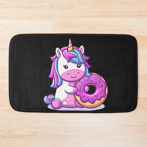 Item preview, Chibi Unicorn with Donut | Cute Kawaii Pastel Cartoon Design designed and sold by ColorSplash123.