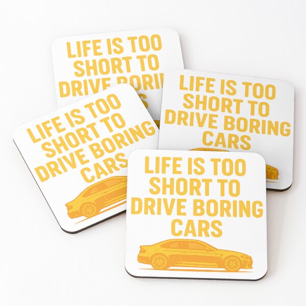 Item preview, Life is Too Short to Drive Boring Cars – Funny Automotive Enthusiast Design designed and sold by fjurcev.