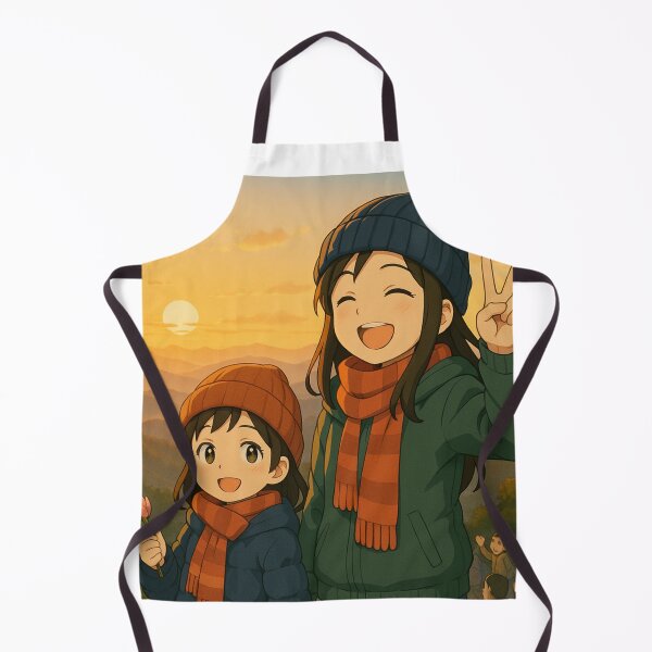 Item preview, Sisters Watching Sunrise at Doi Inthanon – Cute Anime Thailand Travel Art designed and sold by konthai.familyart.