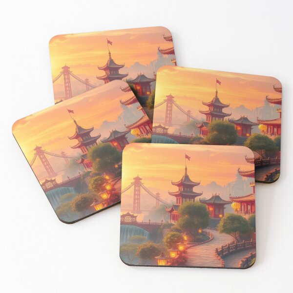 Item preview, Enchanted Jade City – Fantasy Digital Art designed and sold by DkPINTEREST.