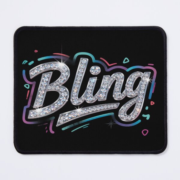 Artikelvorschau, Bling Diamond Sparkle Aesthetic | Glamouröses Strass-Typografie-Design entworfen und verkauft von A2JRetro.