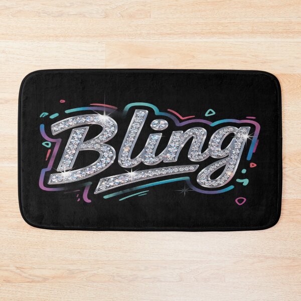 Item preview, Bling Diamond Sparkle Aesthetic | Glamorous Rhinestone Typography Design designed and sold by A2JRetro.