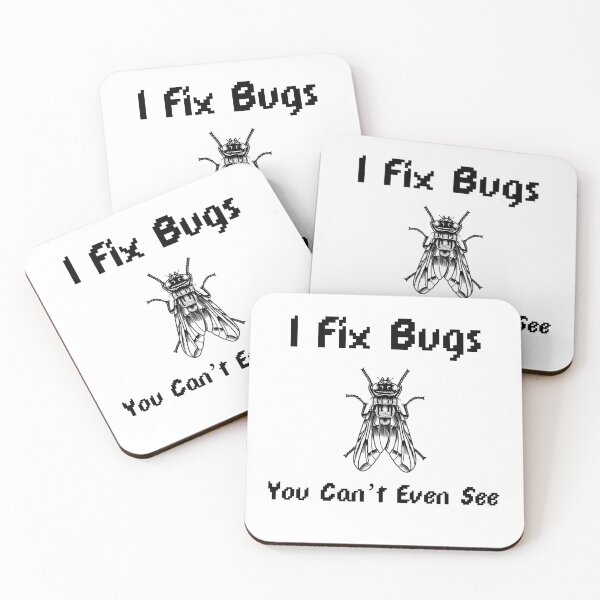 Item preview, I Fix Bugs You Can’t Even See – Funny Programmer Debugging Design with Bug Icon designed and sold by Ani-24.
