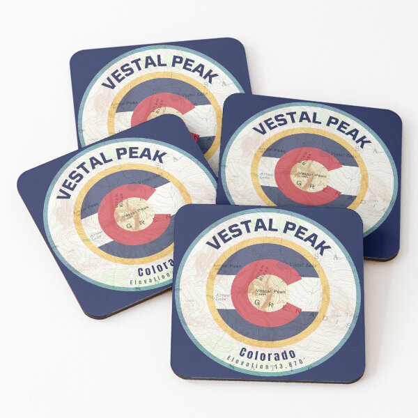 Item preview, Colorado Mountain Map - Vestal Peak designed and sold by Willz Designz.