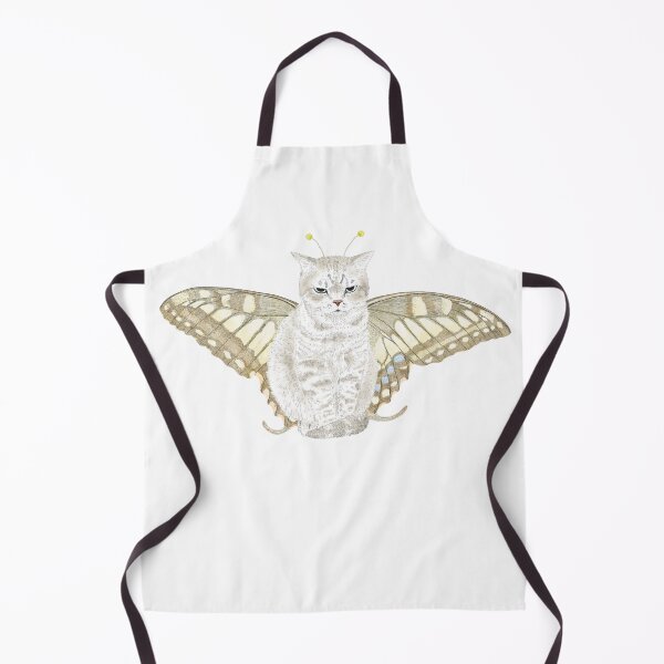Item preview, cat butterfly watercolor designed and sold by merry nao and hiro.
