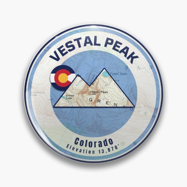 Item preview, Colorado Mountain Sunset Map - Vestal Peak designed and sold by Willz Designz.