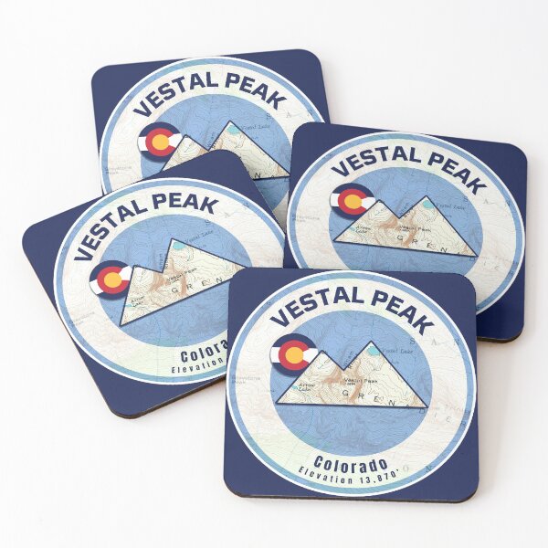 Item preview, Colorado Mountain Sunset Map - Vestal Peak designed and sold by Willz Designz.