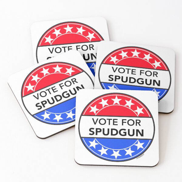 Item preview, VOTE FOR SPUDGUN (BOTTOM TV LEGEND) designed and sold by phigment-art.