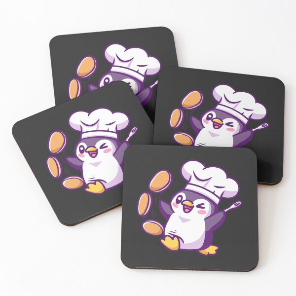 Item preview, Chibi Penguin Chef | Cute Kawaii Cartoon Penguin Cooking Pancakes designed and sold by ColorSplash123.