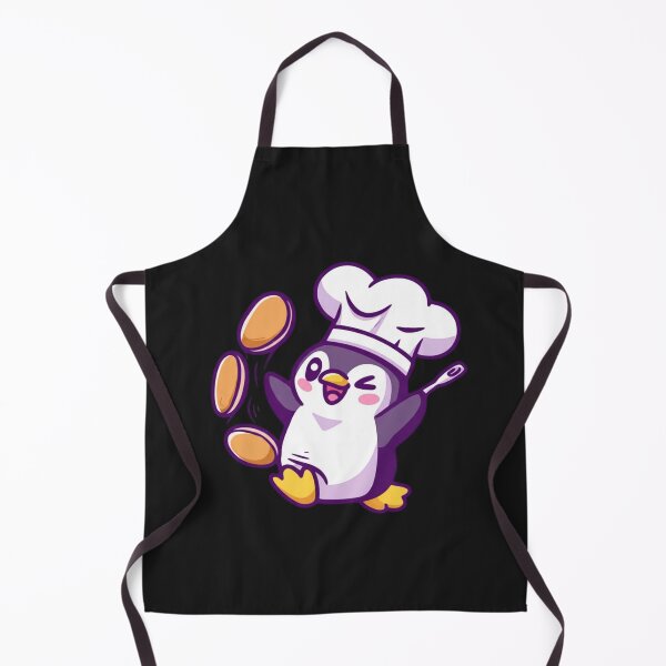 Item preview, Chibi Penguin Chef | Cute Kawaii Cartoon Penguin Cooking Pancakes designed and sold by ColorSplash123.