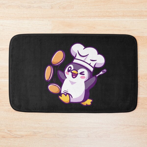 Item preview, Chibi Penguin Chef | Cute Kawaii Cartoon Penguin Cooking Pancakes designed and sold by ColorSplash123.
