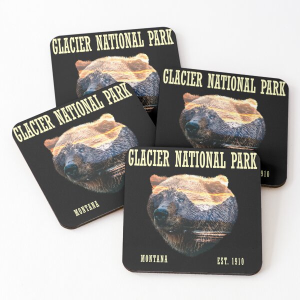 Item preview, Grizzly Bear Glacier National Park Est. 1910 designed and sold by brntcoff1.