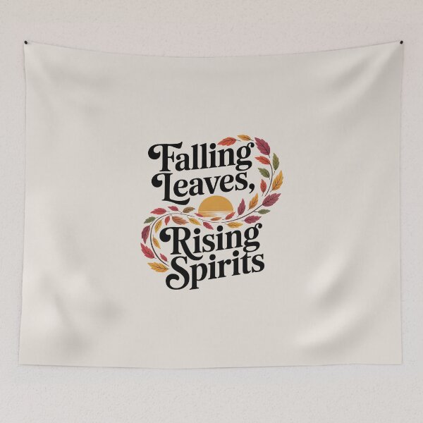 Item preview, Falling Leaves Rising Spirits - Inspirational Autumn Design designed and sold by Jollys-ArtShop.