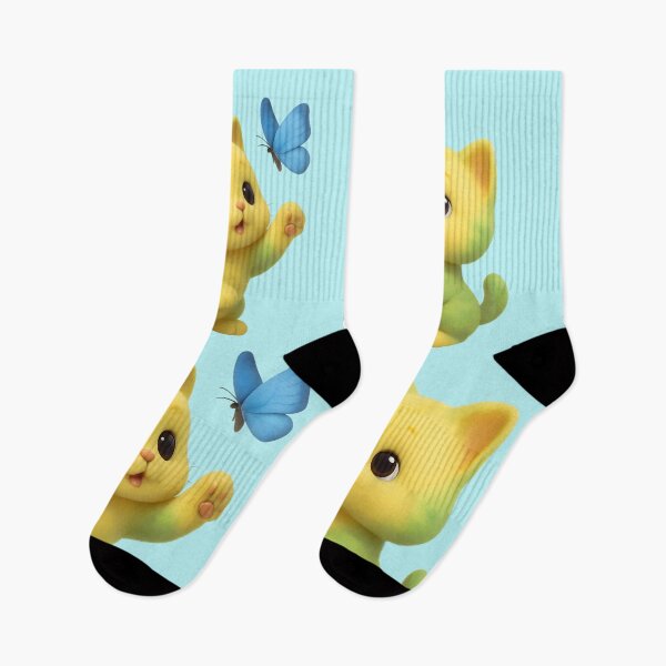 Item preview, Curious Kitten and the Blue Butterfly designed and sold by DataPixelRenzo.