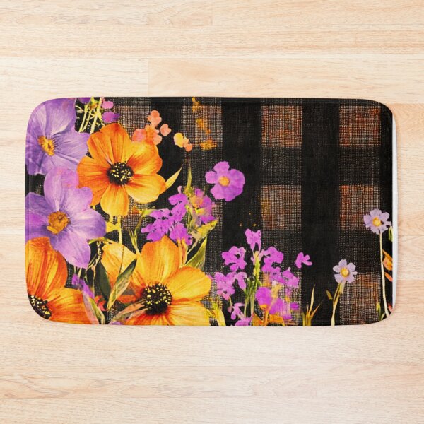 Item preview, Autumn Blooms on Buffalo Plaid designed and sold by whitedove457.