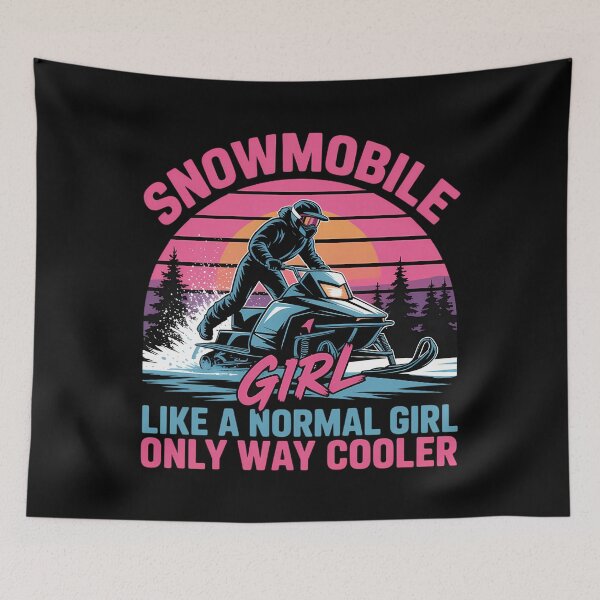 Item preview, Snowmobile Girl Winter Sport Snowmobiling designed and sold by CookWorldLaughs.