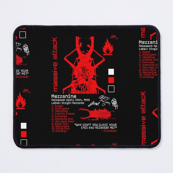 Item preview, MASSIVE ATTACK Mezzanine Celebratory print designed and sold by Campbell0395.