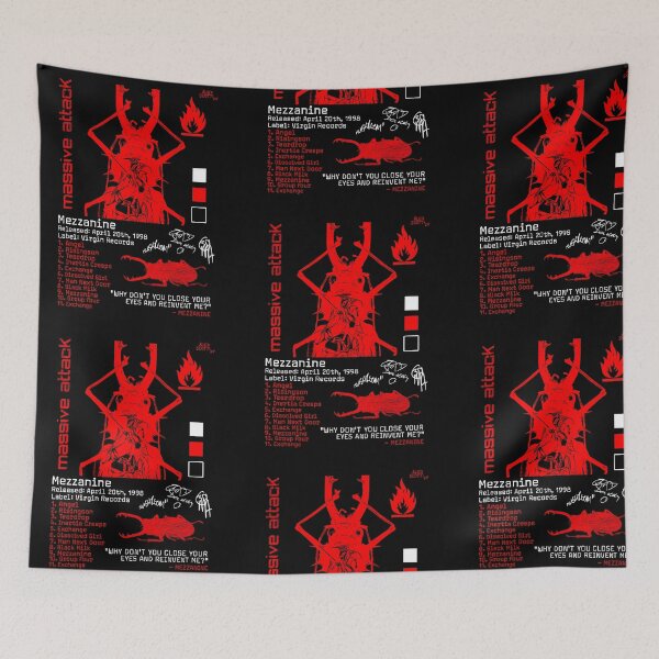 Item preview, MASSIVE ATTACK Mezzanine Celebratory print  designed and sold by Campbell0395.