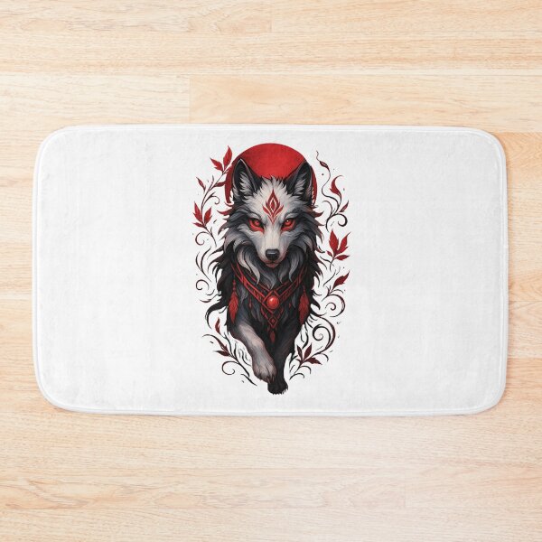 Item preview, She Wolf Fury – Fierce Tribal Fantasy Wolf Art designed and sold by digishops.