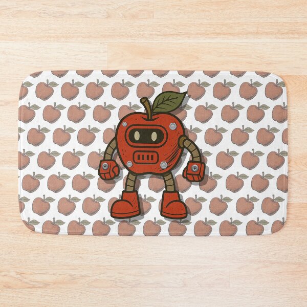 Item preview, Robot Apple: Fruit with circuits and a retro attitude designed and sold by DataPixelRenzo.