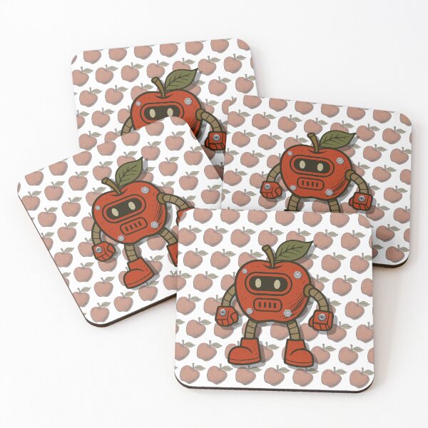 Item preview, Robot Apple: Fruit with circuits and a retro attitude designed and sold by DataPixelRenzo.