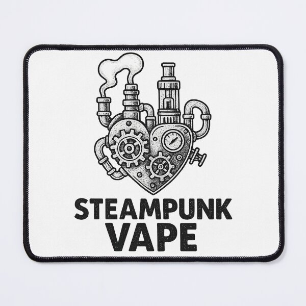 Item preview, Steampunk Vape – Tattoo Style Dotwork Design designed and sold by House of Taste Designs.