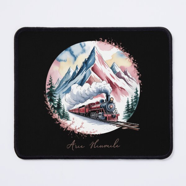 Item preview, Train Railfan Railway Railroad Steam Locomotive Winter designed and sold by CookWorldLaughs.