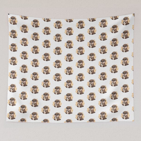 Item preview, otter drinking coffee designed and sold by Eternalski.