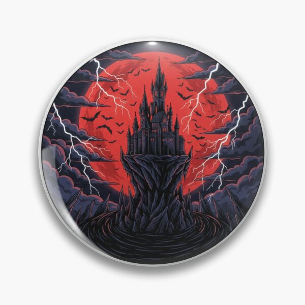 Item preview, Gothic Castle on Blood Moon Island designed and sold by PrintBreeze.