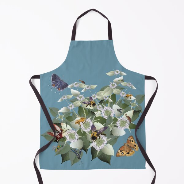 Item preview, Mountain Mint with Honey Bees and Pollinators designed and sold by Jedi-Artist.