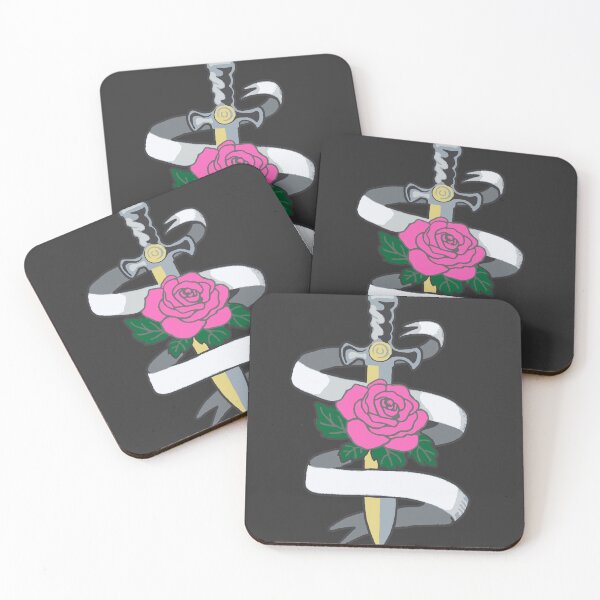 Item preview, Sword and Rose with Banner designed and sold by darksteel101.