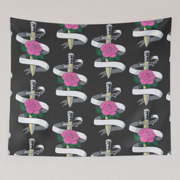 Item preview, Sword and Rose with Banner designed and sold by darksteel101.