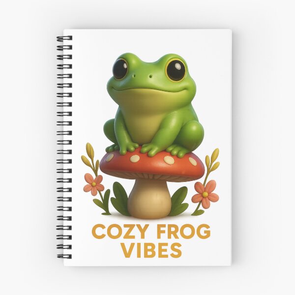 Item preview, Cozy Frog Vibes – Wholesome Cottagecore Tee designed and sold by PastimeMastery.