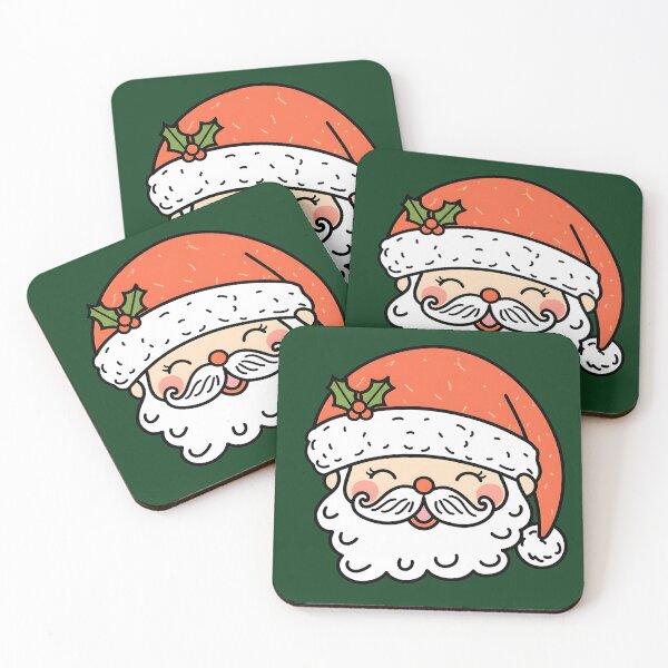 Item preview, Adorable Santa Claus Face Kawaii Christmas Design designed and sold by lalasine.story.