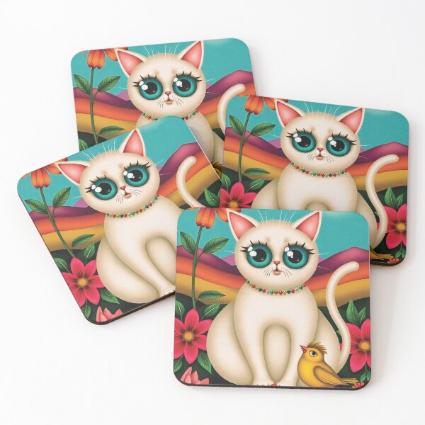 Item preview, Trendy Cat Art Print Digital Illustration Creative Millennials NYC designed and sold by giohne.