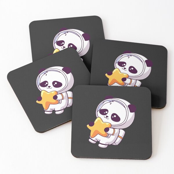 Artikelvorschau, Chibi Panda Astronaut | Süßer Kawaii Cartoon Panda im Weltraum entworfen und verkauft von ColorSplash123.