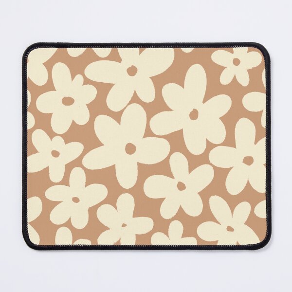 Item preview, Beige flowers on brown designed and sold by Karf ..