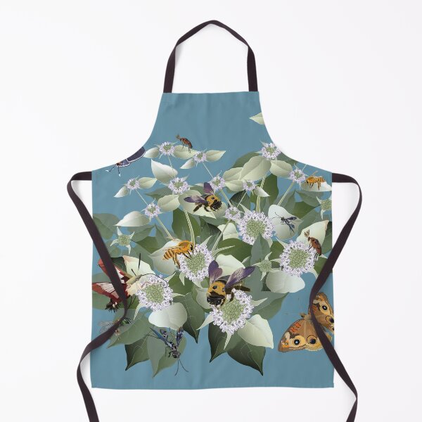 Item preview, Mountain Mint with Honey Bees and Pollinators designed and sold by Jedi-Artist.