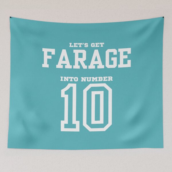 Item preview, Let's Get Nigel Farage into Number 10 designed and sold by JesterKrewArt.